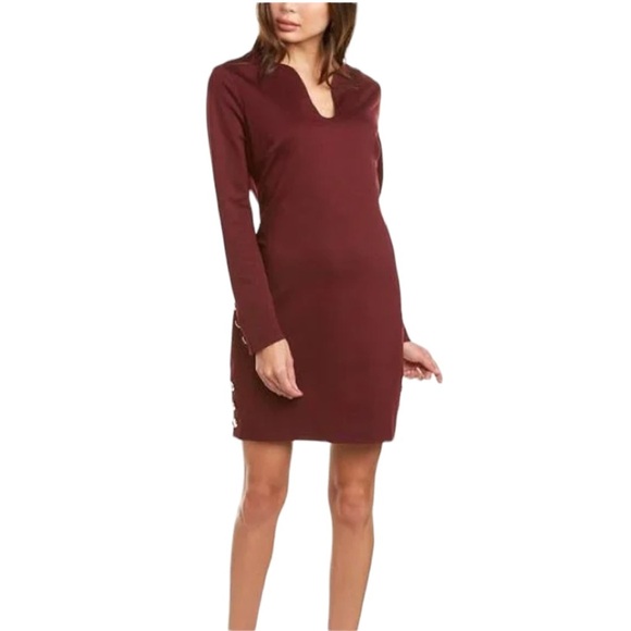 Trina Turk Shiraz burgundy dress NWT - Picture 1 of 8